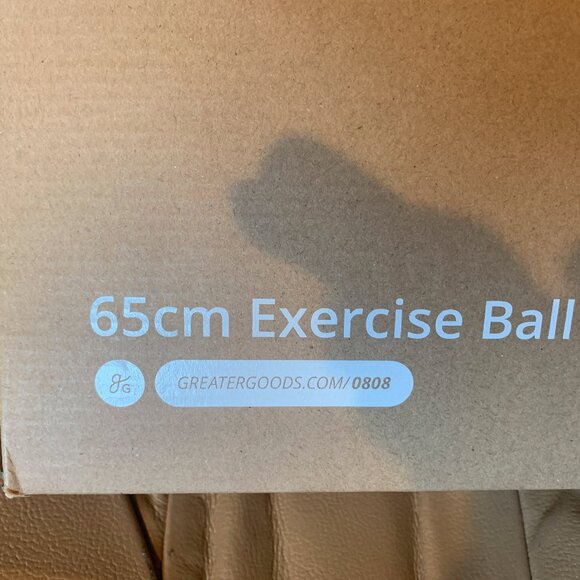 GREATER GOODS 65 CM EXERCISE BALL, MODEL # 0813, PRUSSIAN BLUE - Picture 3 of 5